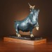 Colored Copper Announcement Cow Ornament